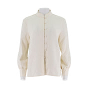 Chinese Style Standing Collar Long Sleeved Shirt