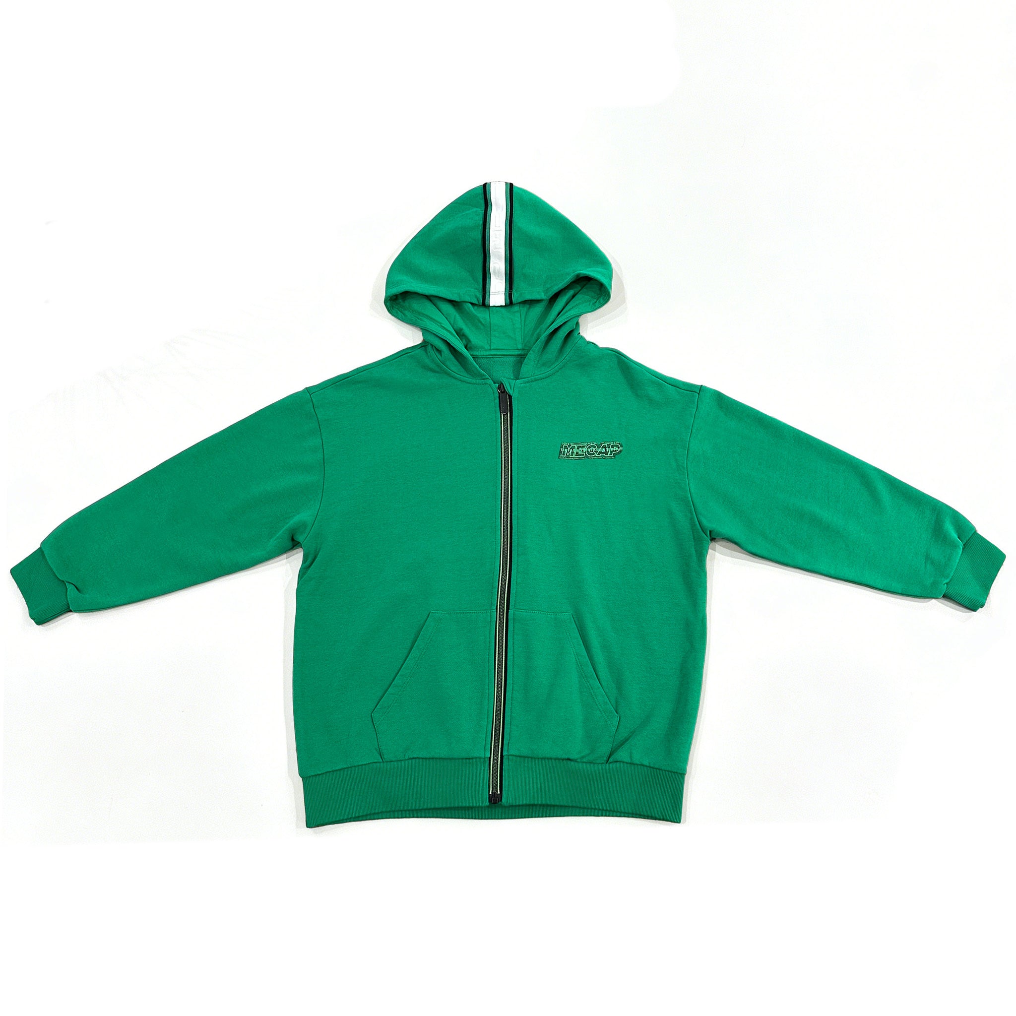 Boys Zip-Up Hoodie With Trim Detail