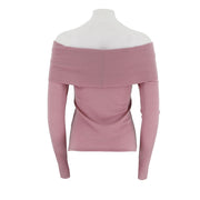 Wide Neck Long Sleeve Sweater