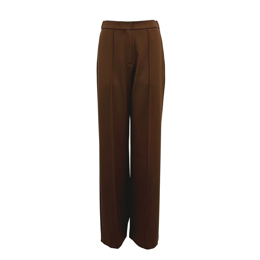 High Waisted Straight Leg Suit Pants