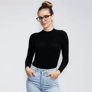 Women'S Round Neck Long Sleeved Top