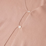 Cropped Combed Cotton Cardigan