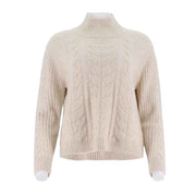 Fried Dough Twists Knitting Pullover Sweater