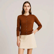Single Breasted Knitted Cardigan Jacket