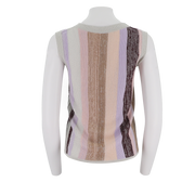 U-Neck Mixed Yarn Striped Tank