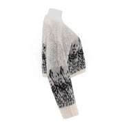 Womens Alpaca-Blend V-Neck Cardigan