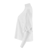 Women'S Puff Sleeve Crew Neck Tee