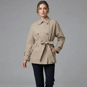 Short Double Breasted Windbreaker