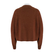 Single Breasted V-Neck Cardigan Sweater