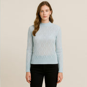 Round-Neck Cut-Out  Pullover