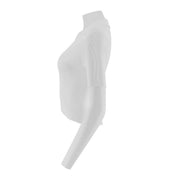 Polo Collar Short Sleeve Ribbed Top