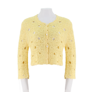Fancy Stitch Cropped Cardigan