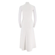 Round Neck Slim Fit Cut Sleeve Dress