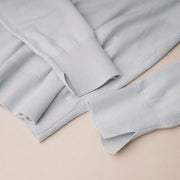 Polo Collar Long Sleeve Knit Top