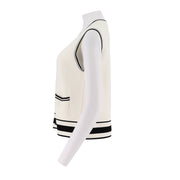 Round-Neck Sleeveless Knit Vest