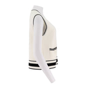 Round-Neck Sleeveless Knit Vest