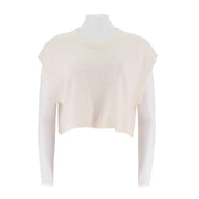 Round Neck Loose Fitting Short Pullover Sweater