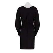 Fitted Crew Neck Long-Sleeve Dress