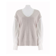 Colorblocked Relaxed Knit Pullover