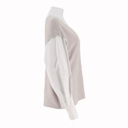 Colorblocked Relaxed Knit Pullover