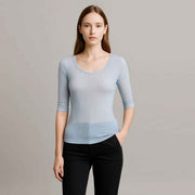 Round Neck Lightweight Knitted Pullover Sweater