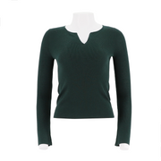 Small V-Neck Knitted Pullover Sweater