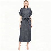 Windbreaker Style Short Sleeved Dress