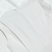 Celeste Cascade Stretch Satin Wedding Dress