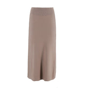 Slimming A-Line Knitted Half Cut Skirt
