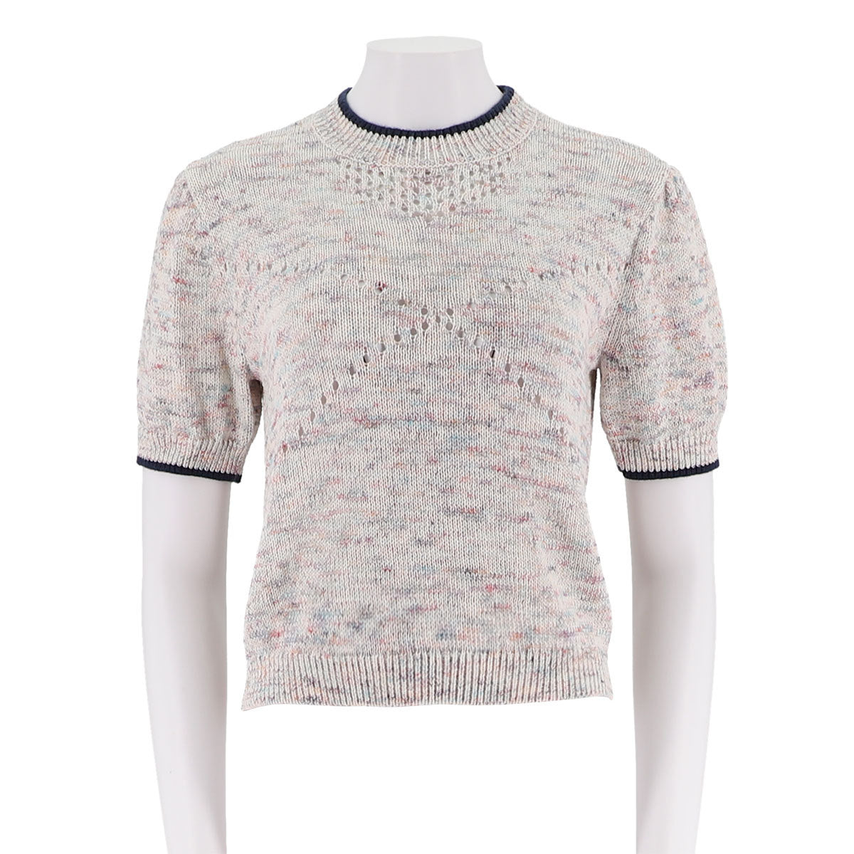 Crew Neck Short Sleeve Cropped Pullover