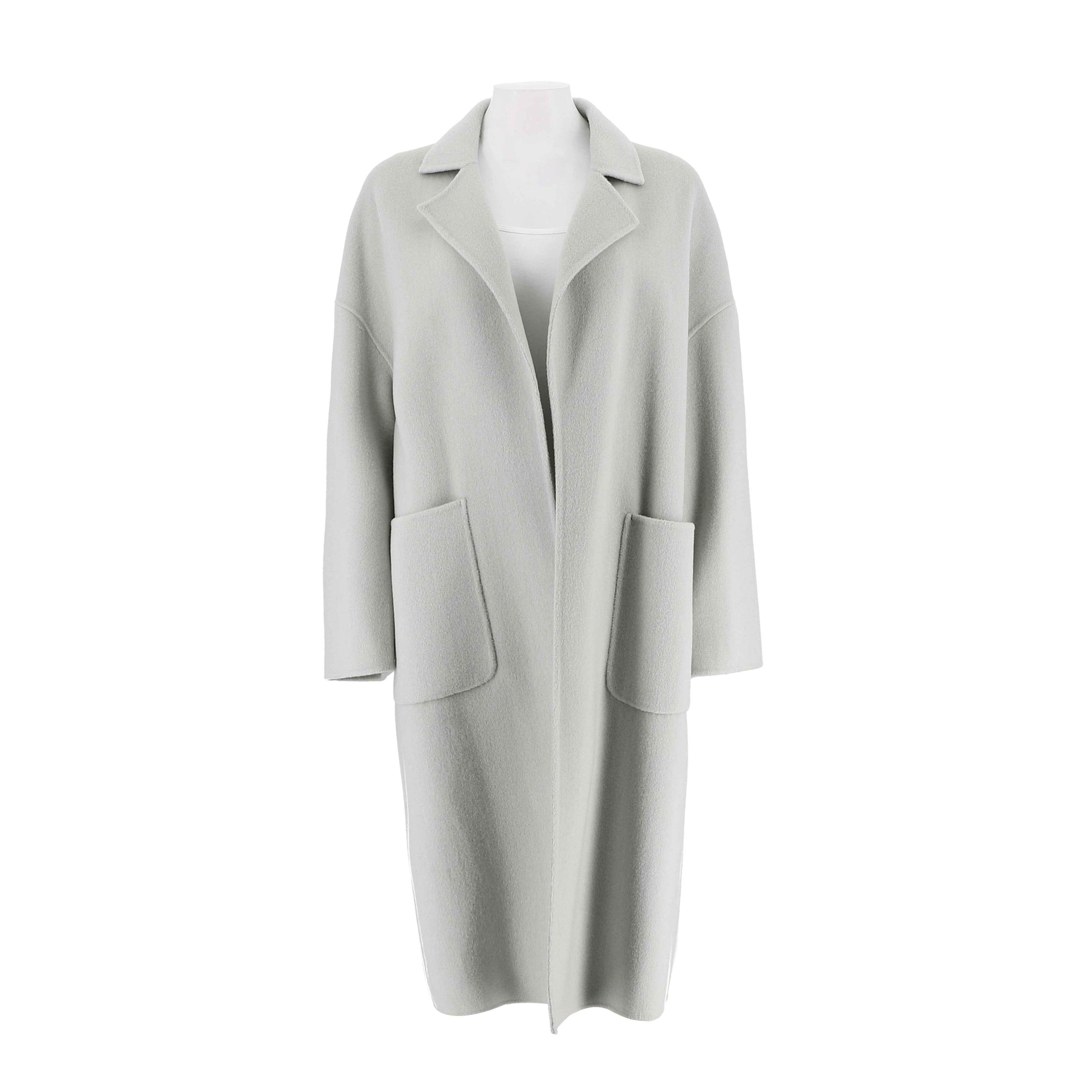 Collar Long Wool Jacket