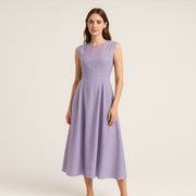 Sleeveless A-Line Woven Dress