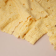 Fancy Stitch Cropped Cardigan