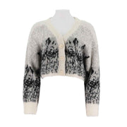 Womens Alpaca-Blend V-Neck Cardigan