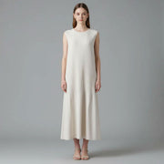 Casual Pleated Sleeveless Dress