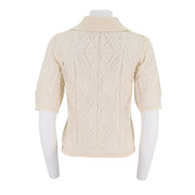 Collared Short Sleeve Sweater