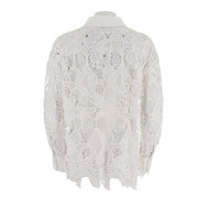Lace Crochet Long Sleeved Shirt