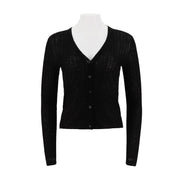 V-Neck Slim Fit Knitted Cardigan