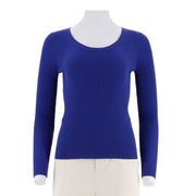 Women'S U-Neck Long Sleeved Top