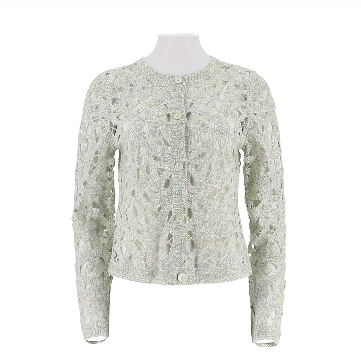 Round Neck Basic Version Knitted Cardigan Jacket
