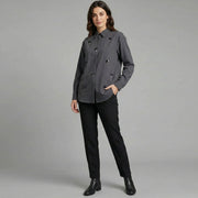 Tassel Flower Decorated Long Shirt