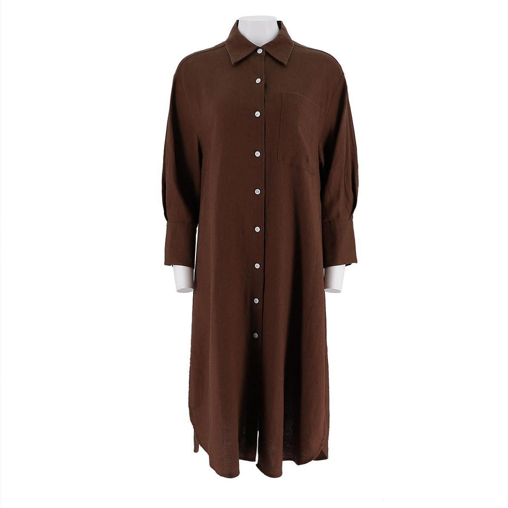 Long Button Up Shirt Dress