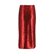 Sequin Wrapped Hip Skirt