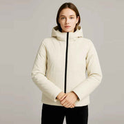 Hooded Design Slim Down Jacket