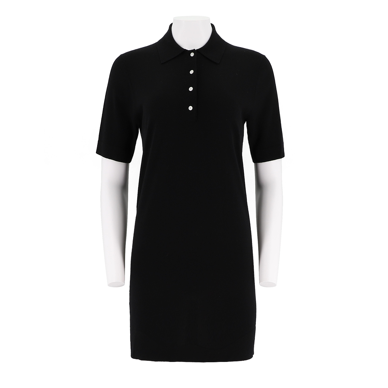 Polo Collar Short Sleeves Dress