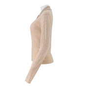 Round Neck Slim Fit Short Pullover Sweater