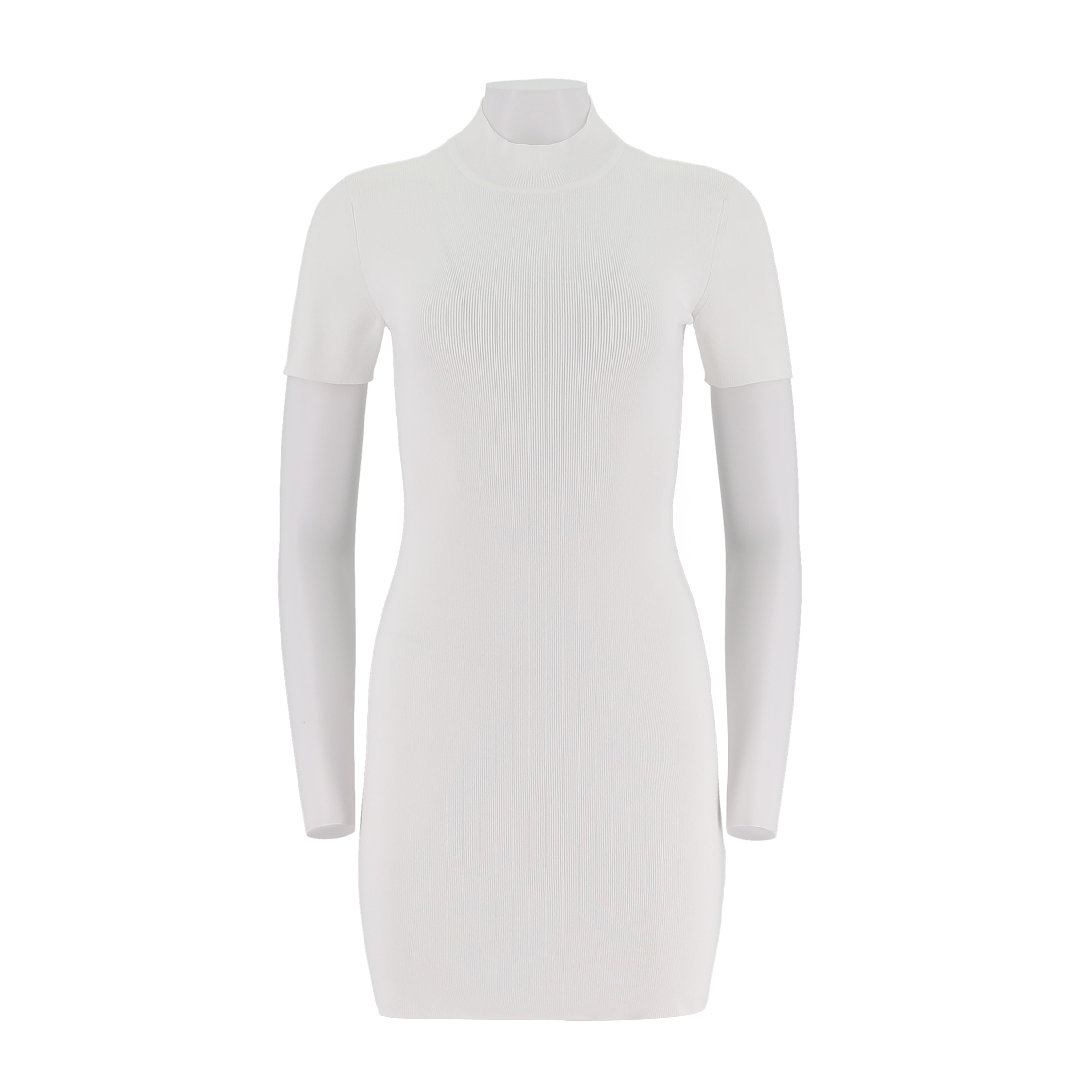 Women'S High Neck Pullover Dress