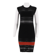 Round Neck Short Sleeved Slim Fit Dress