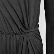 Round Neck Slim Fit Elongated Dress