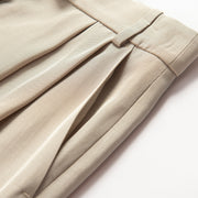 High Waisted Suit With Wide Leg Pants